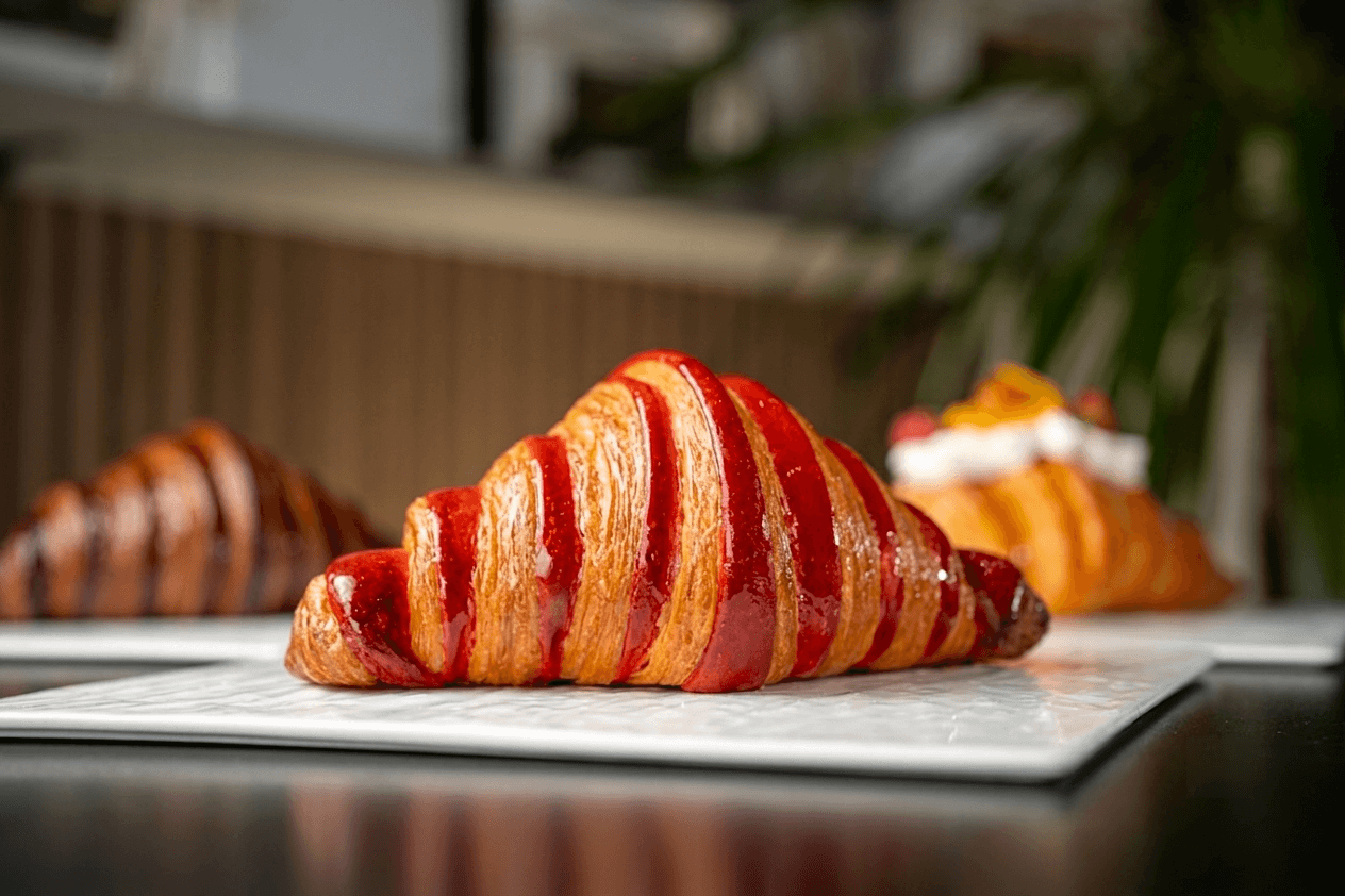 Croissant bicolor
